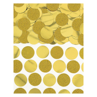 Confetti Circles Gold Glitter